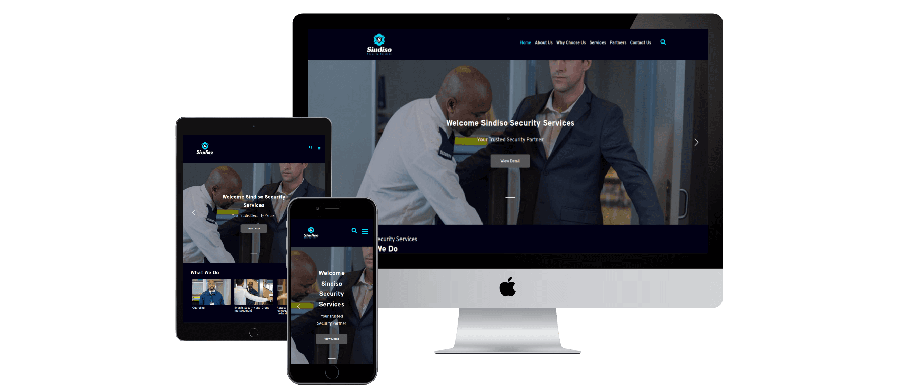 Sindiso Security — website design by Insly Host
